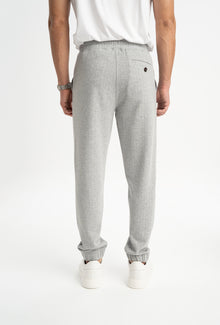 BIGA Gri Melanj Paçası Lastikli Pantolon