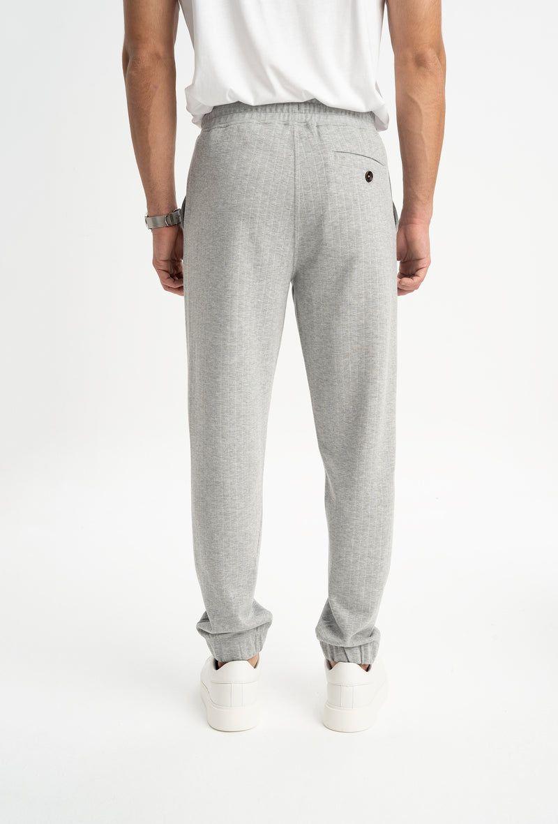 BIGA Gri Melanj Paçası Lastikli Pantolon