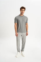 GÜLPINAR Gri Melanj Kısa Kollu T-Shirt