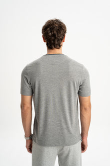 GÜLPINAR Gri Melanj Kısa Kollu T-Shirt