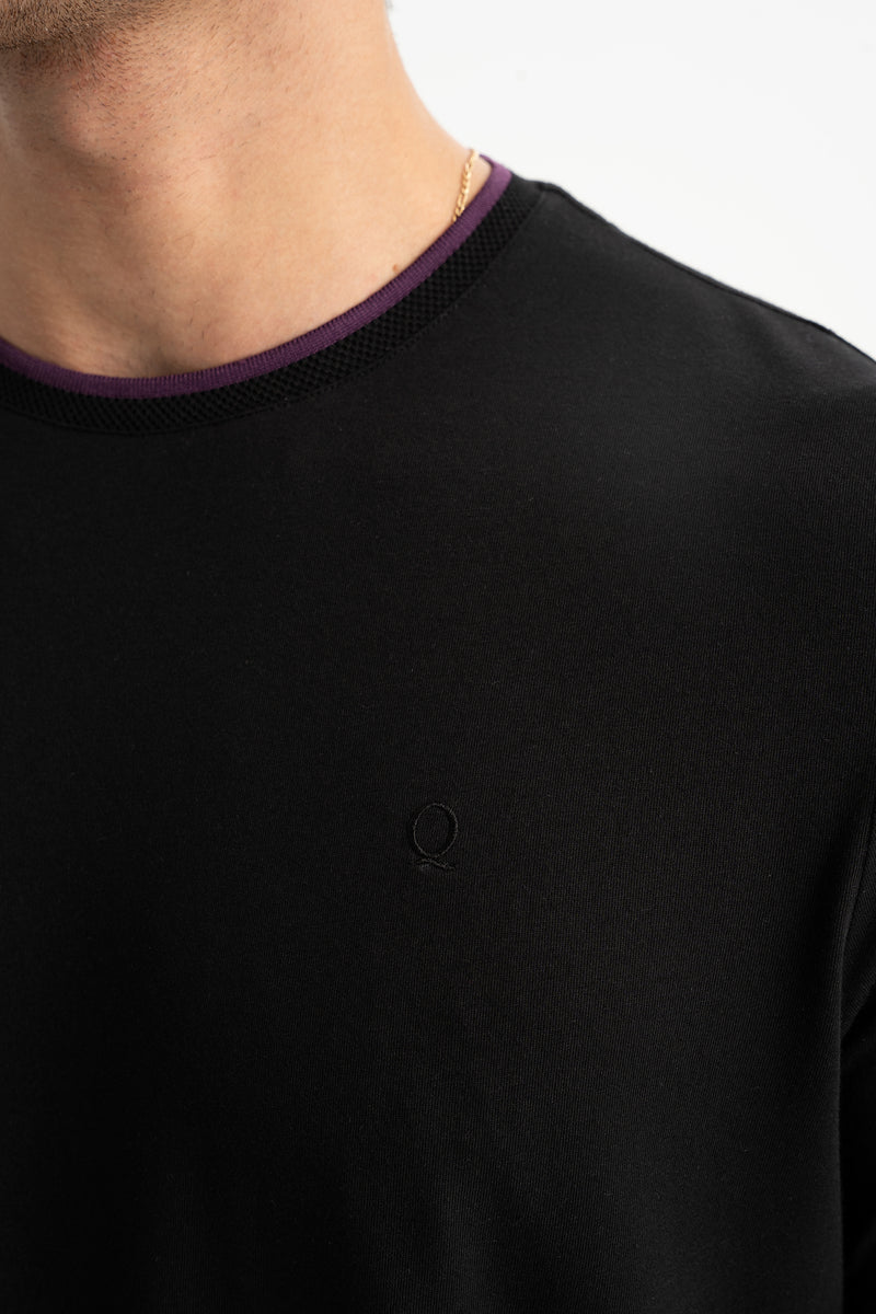 GÜLPINAR Siyah Kısa Kollu T-Shirt