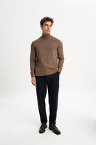 LAPSEKİ Vizon Yün Balıkçı Yaka Uzun Kollu Kazak