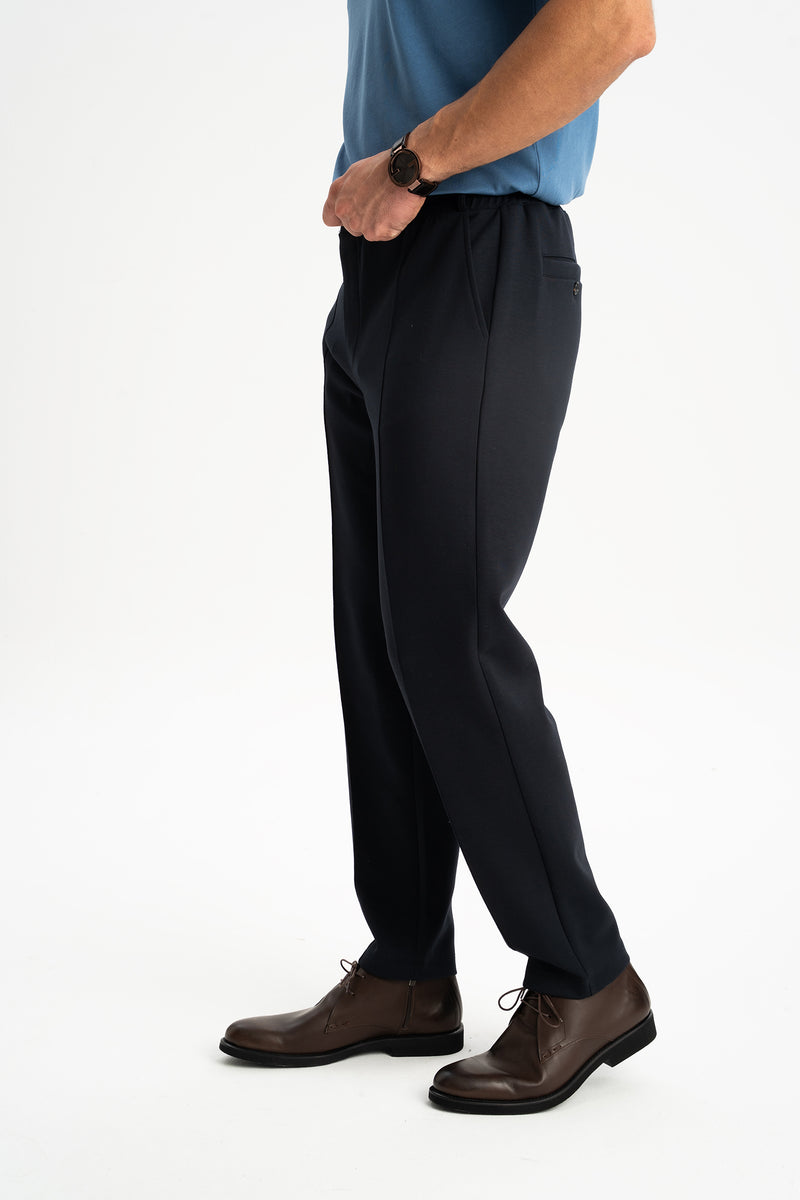 TONGURLU Lacivert Örme Chino Pantolon