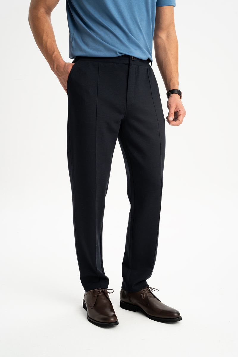 TONGURLU Lacivert Örme Chino Pantolon