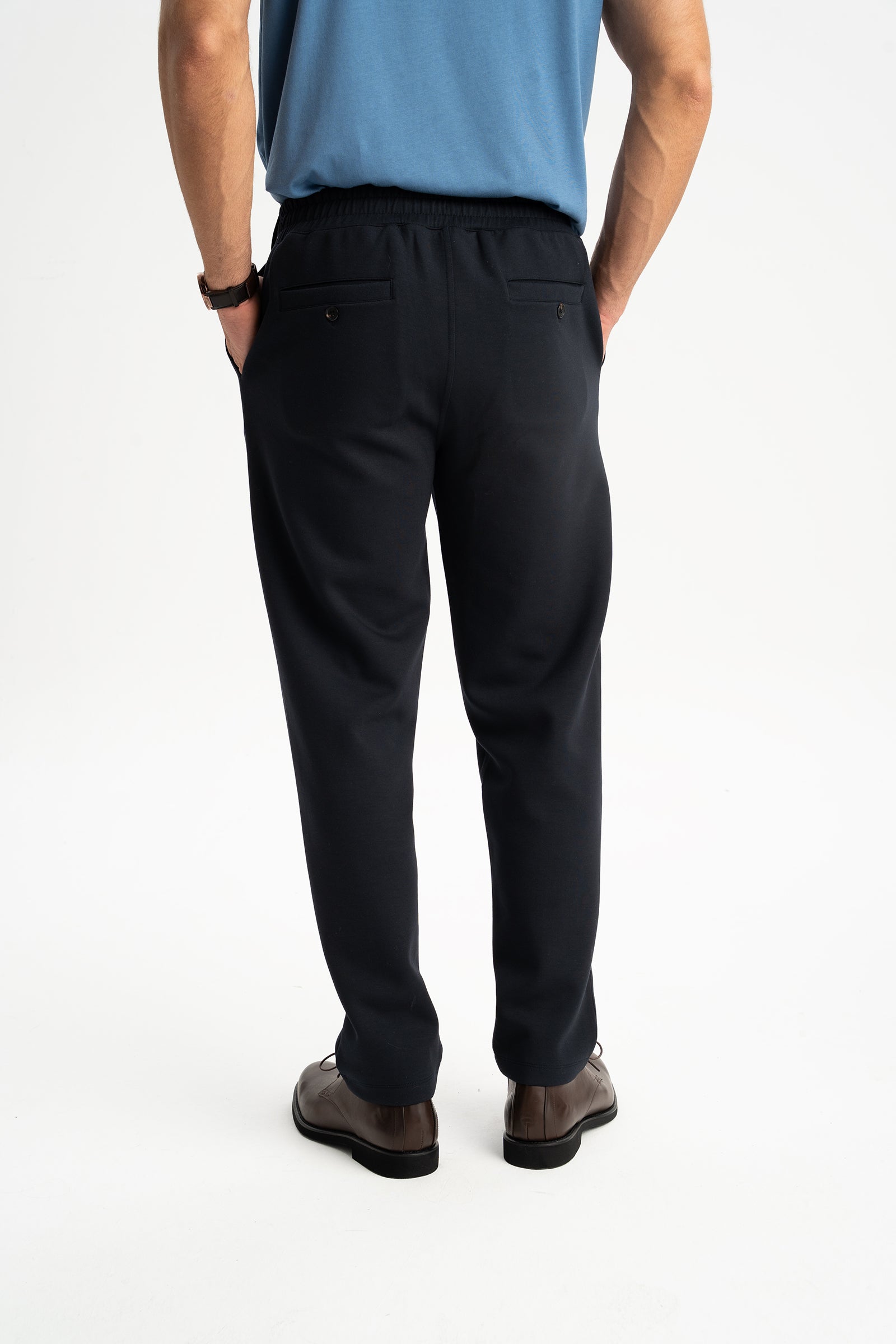 TONGURLU Lacivert Örme Chino Pantolon