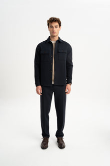 ETİLİ Lacivert Örme Gömlek