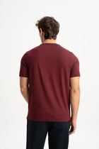 GÜLPINAR Bordo Kısa Kollu T-Shirt