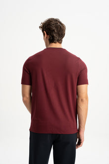 GÜLPINAR Bordo Kısa Kollu T-Shirt