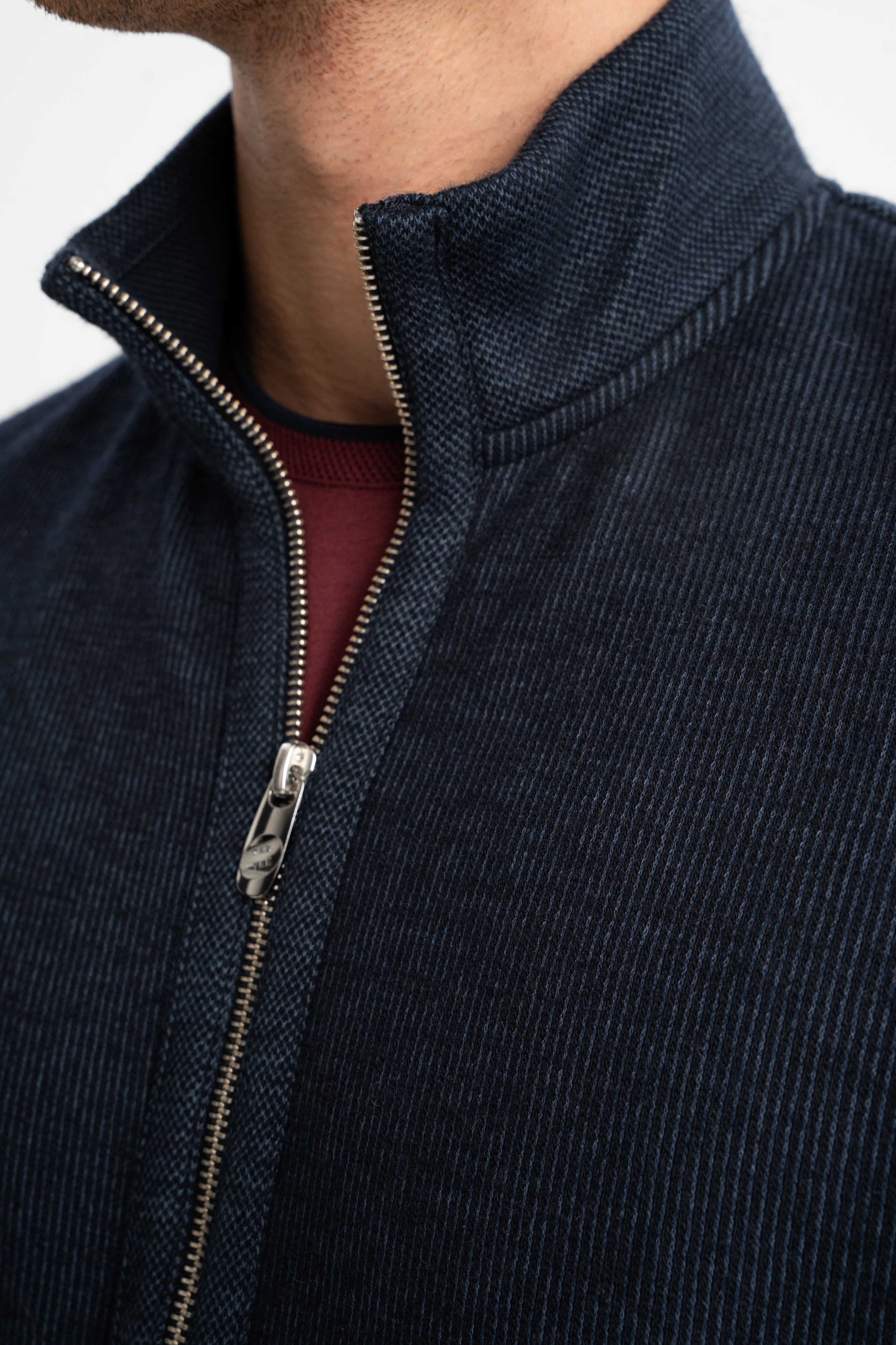 ARIKLI Yün Karışımlı Fermuarlı Hırka