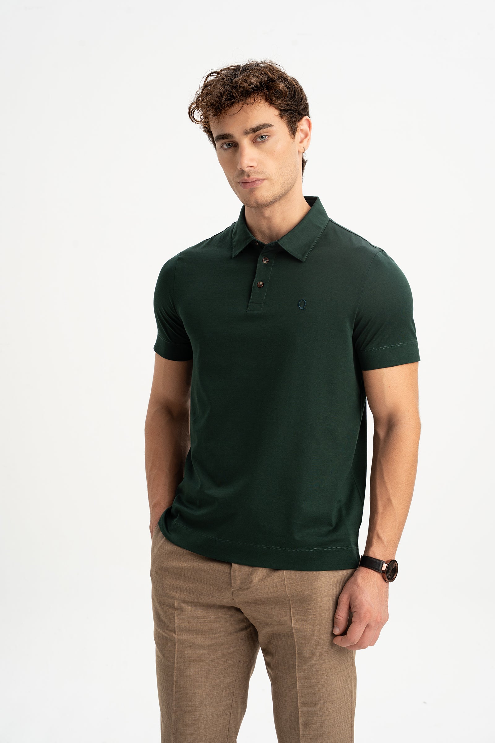 MİSVAK Nefti Merserize Kısa Kollu Polo Shirt