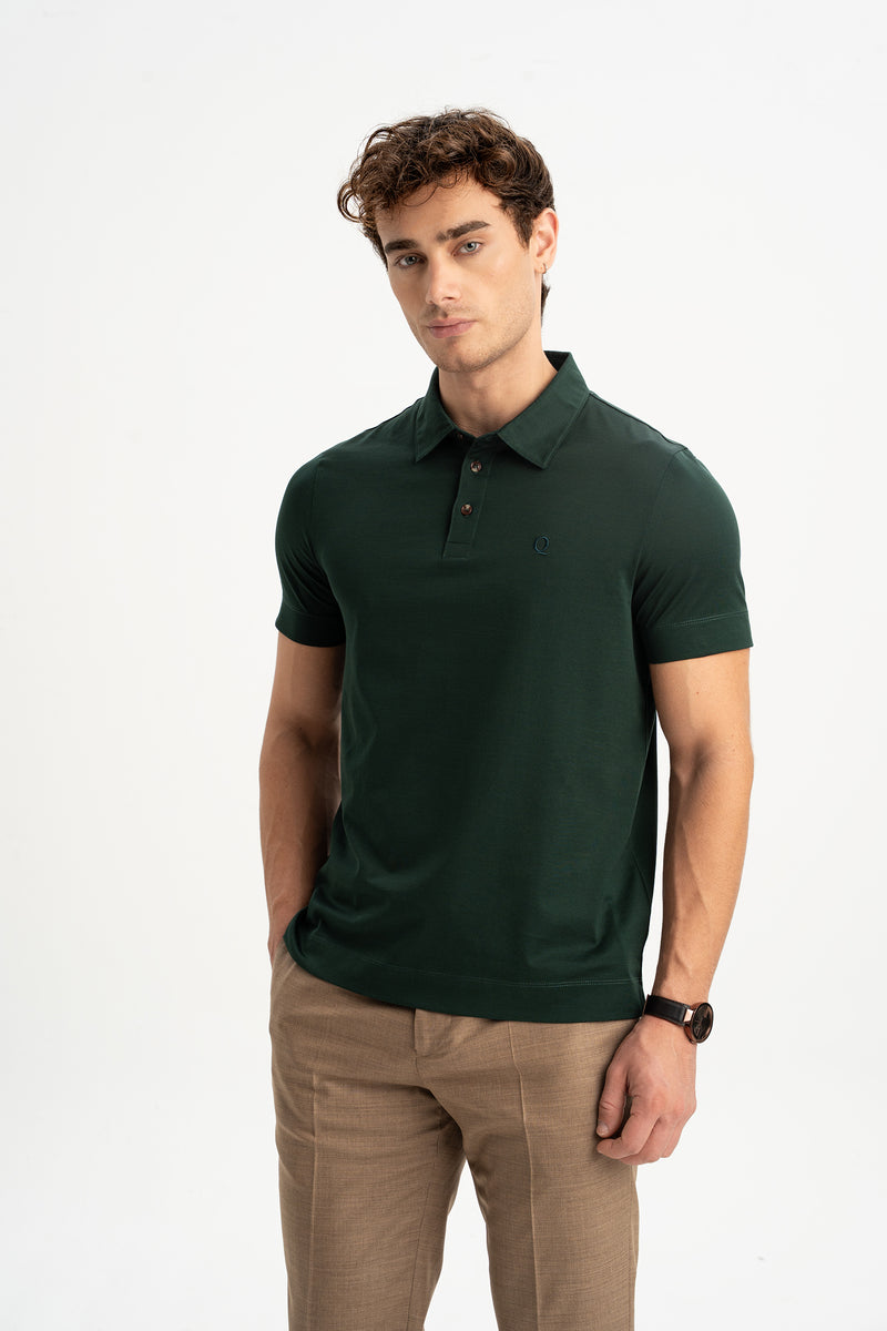 MİSVAK Nefti Merserize Kısa Kollu Polo Shirt