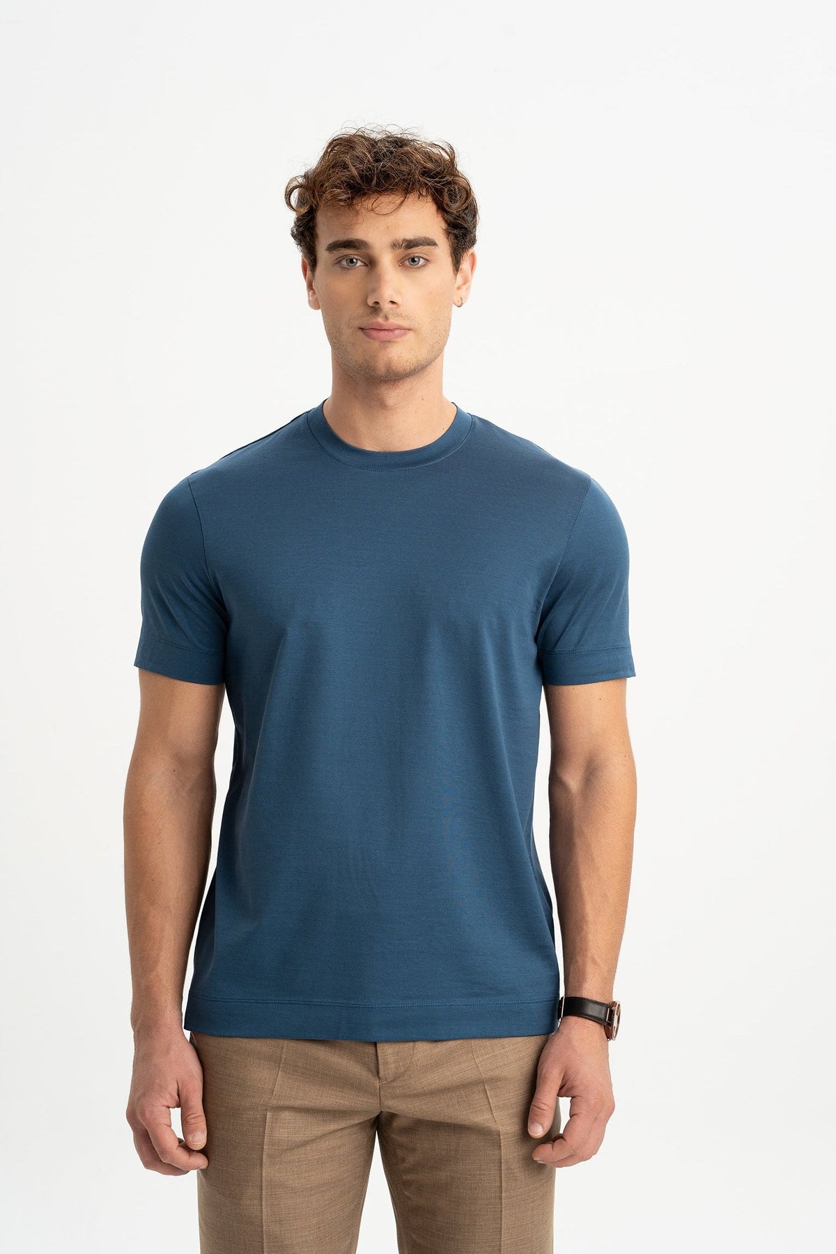 DÜMREK Havacı Merserize Kısa Kollu T-Shirt | RAZAQ