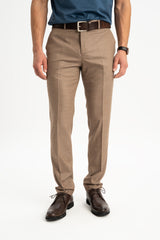 GERLENGEÇ Sand Wool Blend Chino Trousers