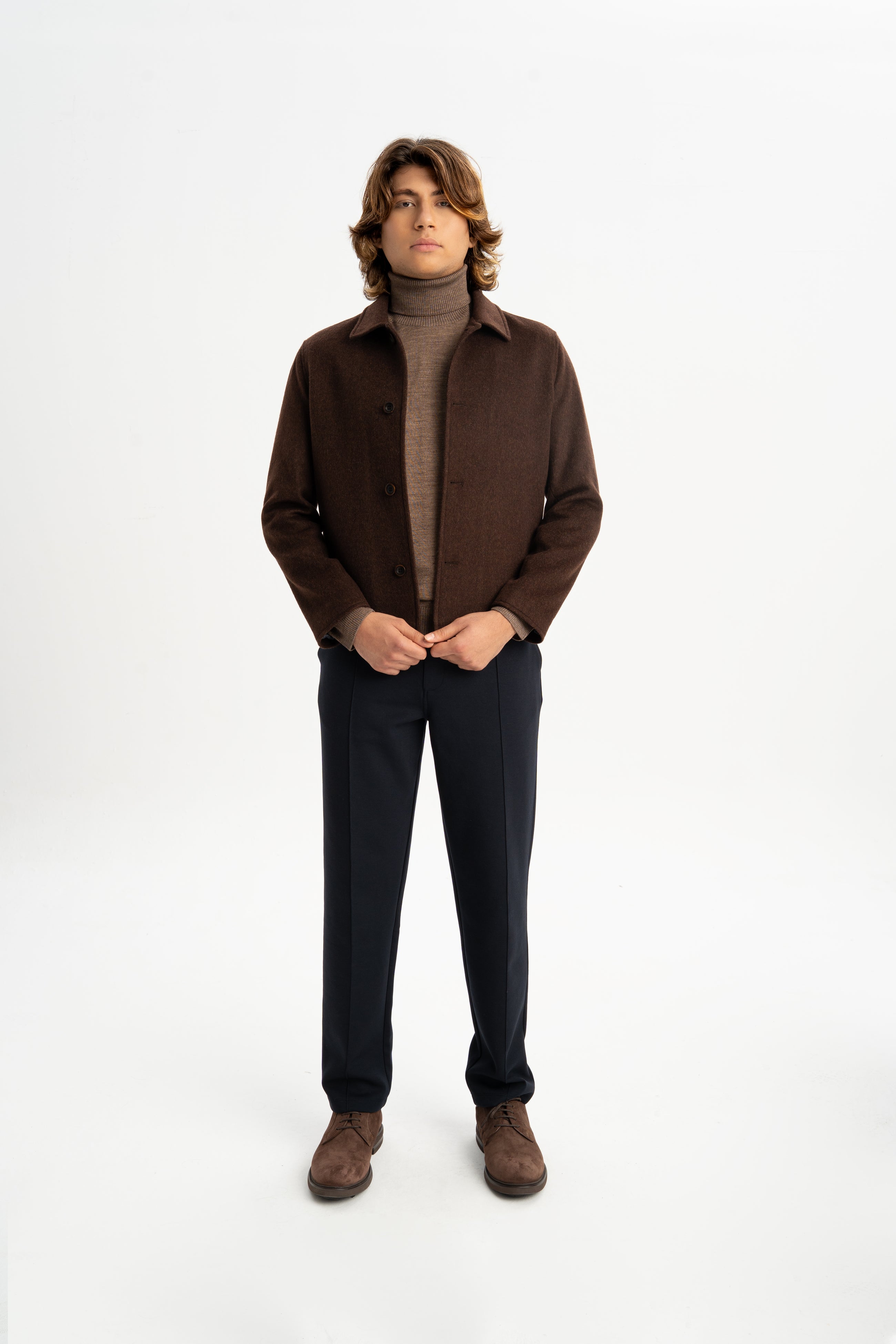 KOCAKÖY Kahve Yünlü Astarlı Ceket