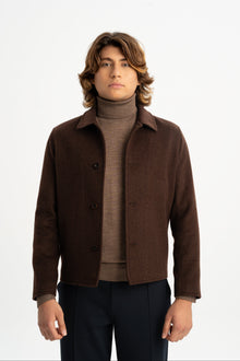 KOCAKÖY Kahve Yünlü Astarlı Ceket