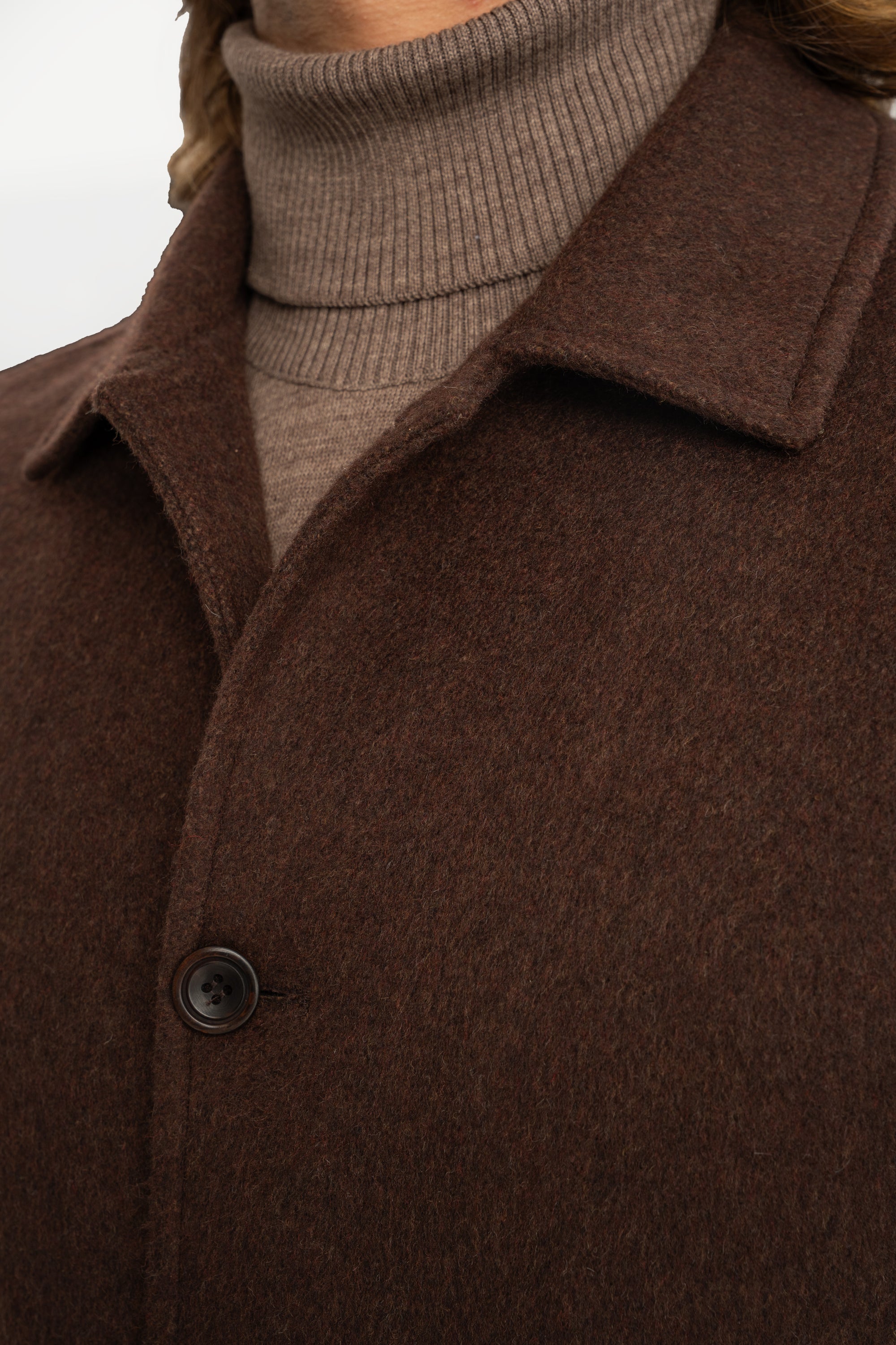 KOCAKÖY Kahve Yünlü Astarlı Ceket