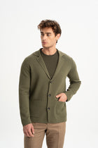 DEREOBA Haki Triko Blazer Ceket