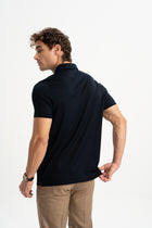 MİSVAK Lacivert Merserize Kısa Kollu Polo Shirt