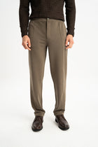 TONGURLU Açık Kahve Örme Chino Pantolon