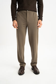 TONGURLU Açık Kahve Örme Chino Pantolon