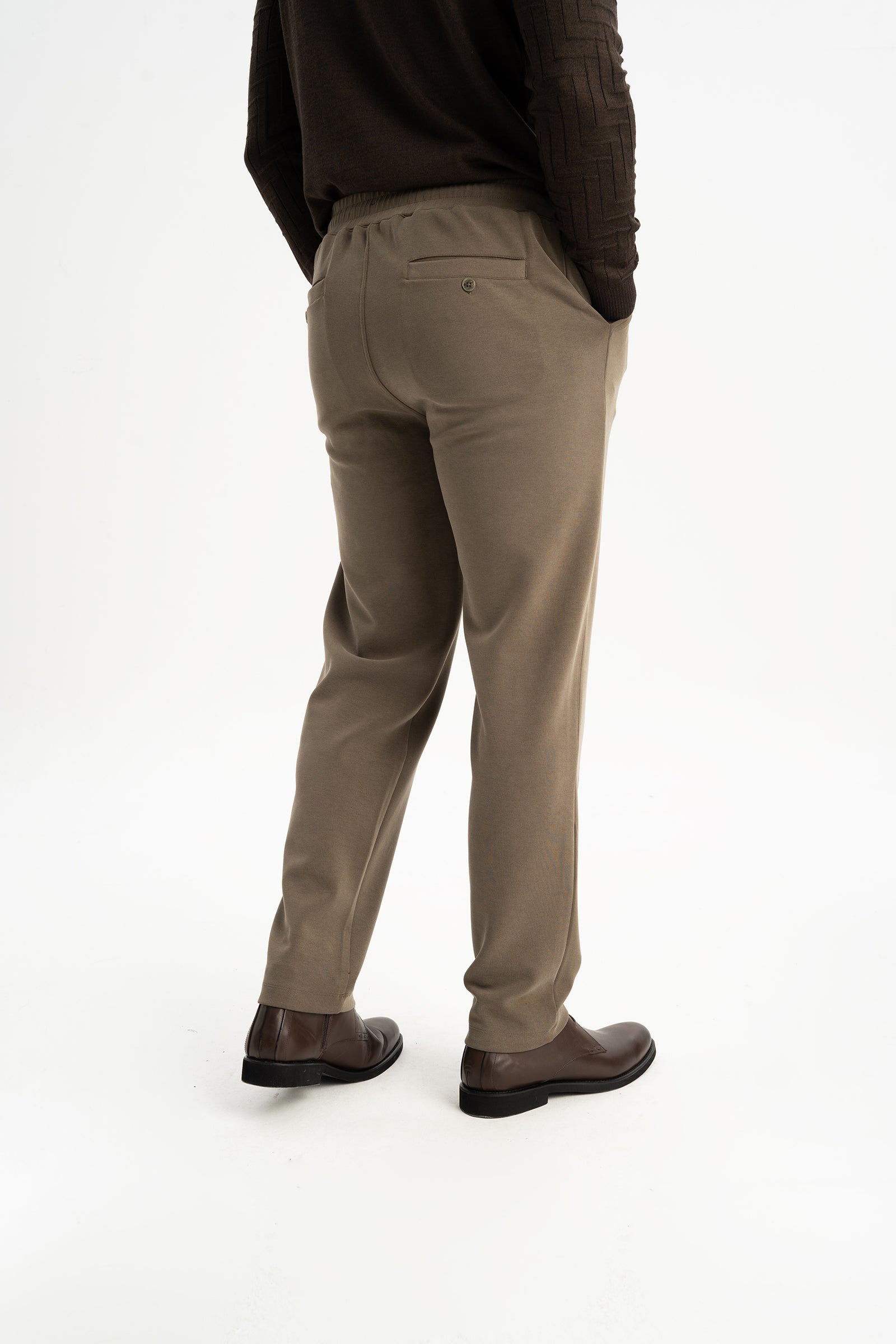 TONGURLU Açık Kahve Örme Chino Pantolon