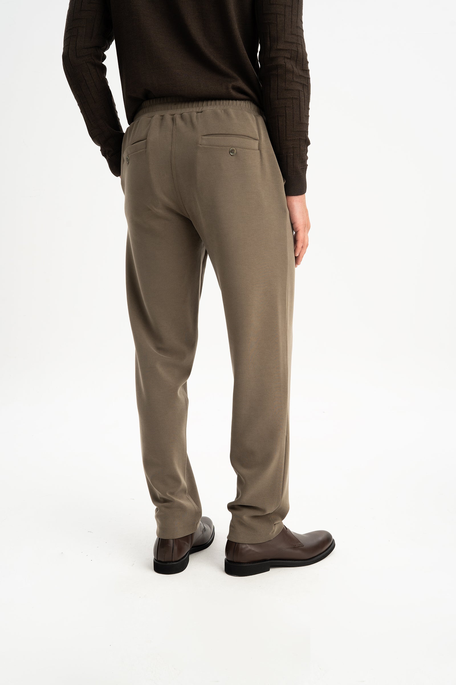 TONGURLU Açık Kahve Örme Chino Pantolon