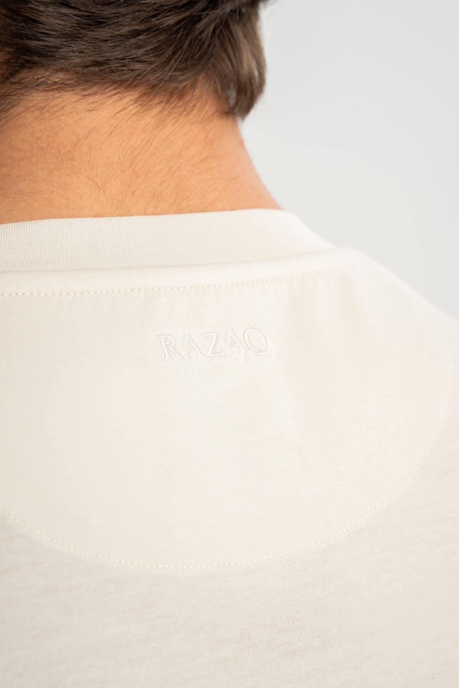 DÜMREK Ekru Merserize Kısa Kollu T-Shirt