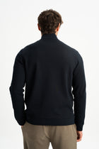 OVACIK Lacivert Fermuarlı Sweatshirt