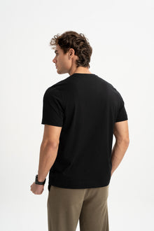 GEDİK Siyah Kısa Kollu T-Shirt