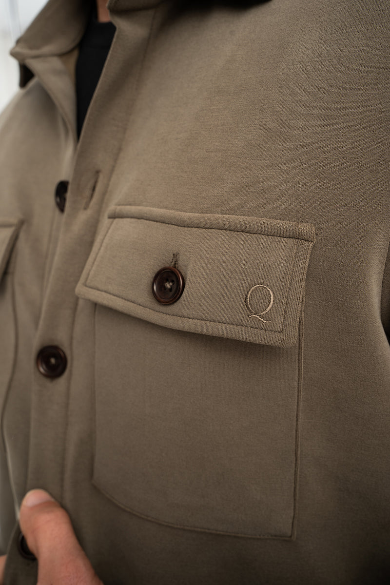 ETİLİ Açık Kahve Örme Gömlek