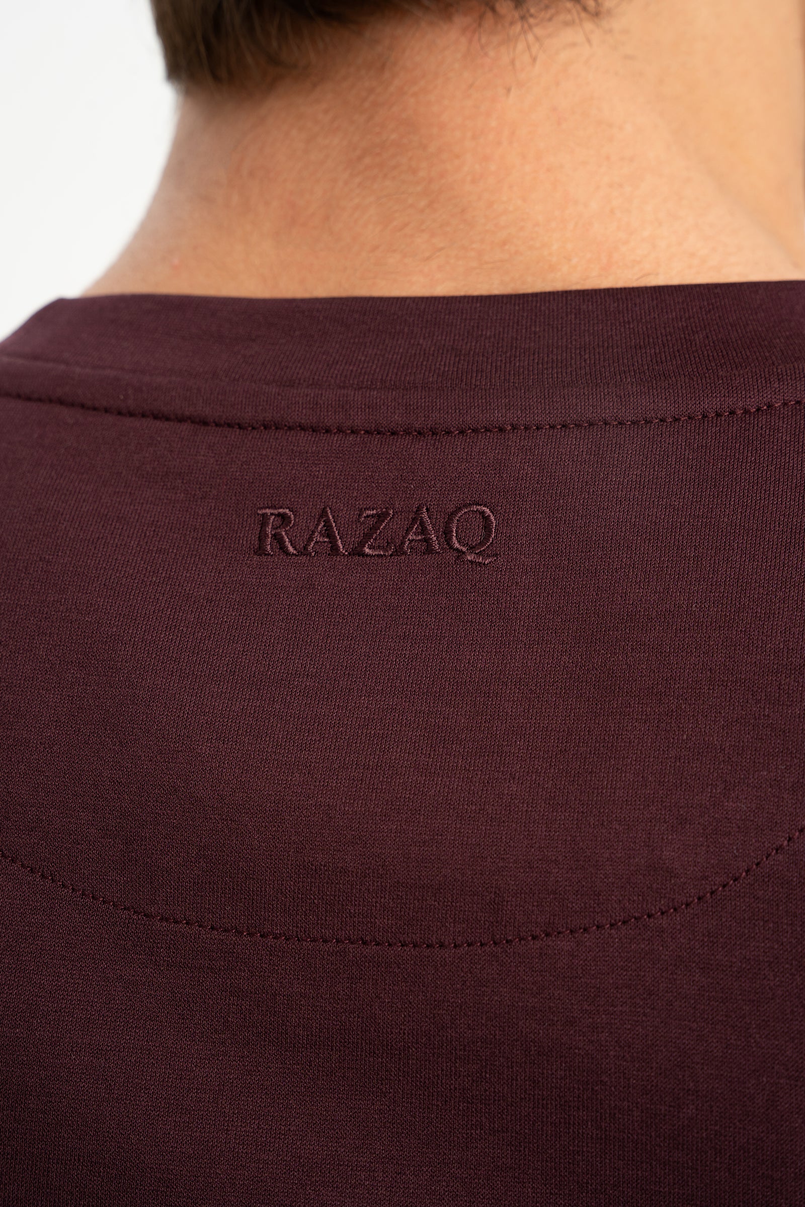 DÜMREK Bordo Merserize Kısa Kollu T-Shirt