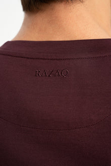 DÜMREK Bordo Merserize Kısa Kollu T-Shirt