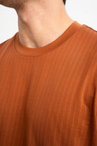 ÜVECİK Taba Merserize Kısa Kollu T-Shirt