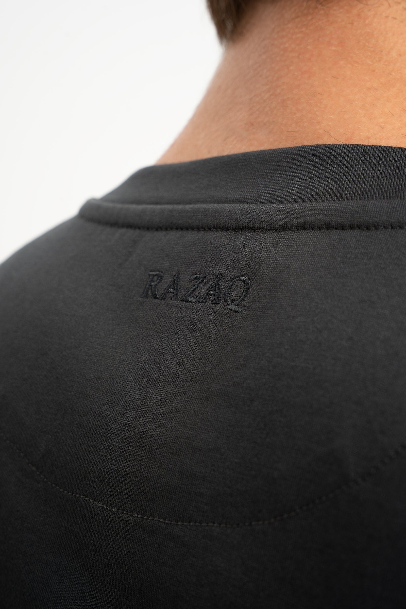 DÜMREK Antrasit Merserize Kısa Kollu T-Shirt