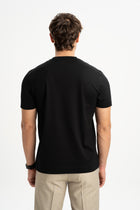 DÜMREK Siyah Merserize Kısa Kollu T-Shirt