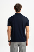 BELEN Lacivert Merserize Kısa Kollu Polo Shirt