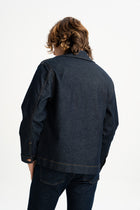 KUMKALE Lacivert Organik Pamuk Karışımlı Denim Ceket