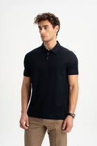 MİSVAK Lacivert Merserize Kısa Kollu Polo Shirt