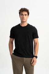 GEDİK Black Short Sleeve T-Shirt