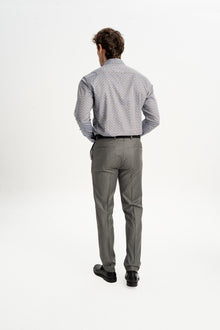 GERLENGEÇ Gri Yün Karışımlı Chino Pantolon