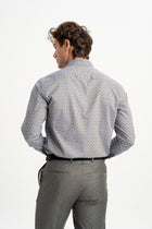 YENİCE Lacivert Sarı %100 Pamuk İpliği Boyalı Gömlek