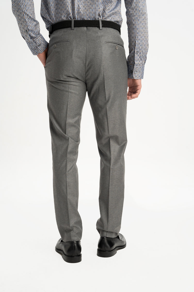 KALAFAT Açık Gri Yün Karışımlı Chino Pantolon