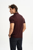 MİSVAK Bordo Merserize Kısa Kollu Polo Shirt
