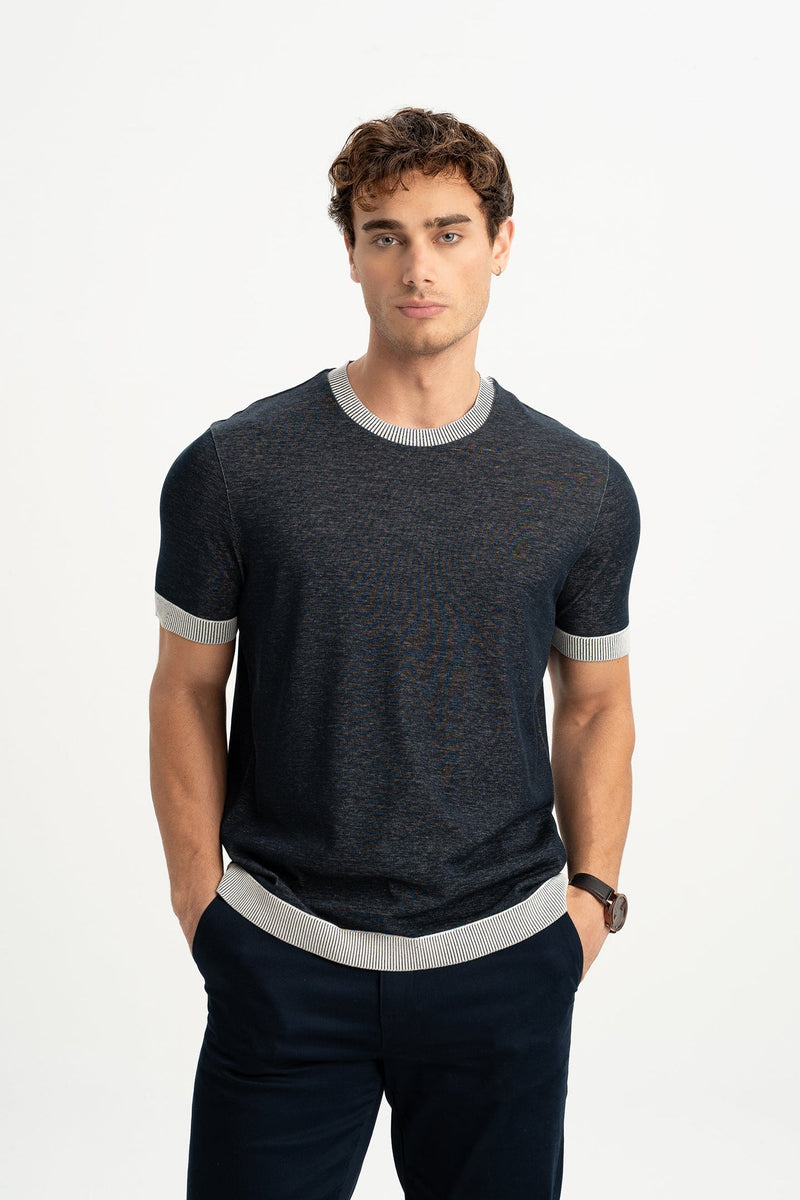 TAMİŞ Lacivert Kısa Kollu T-Shirt