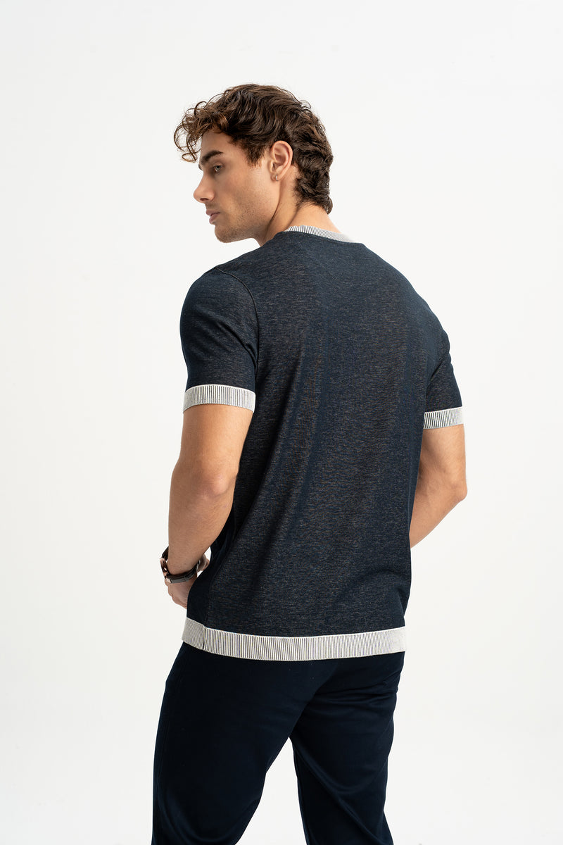 TAMİŞ Lacivert Kısa Kollu T-Shirt