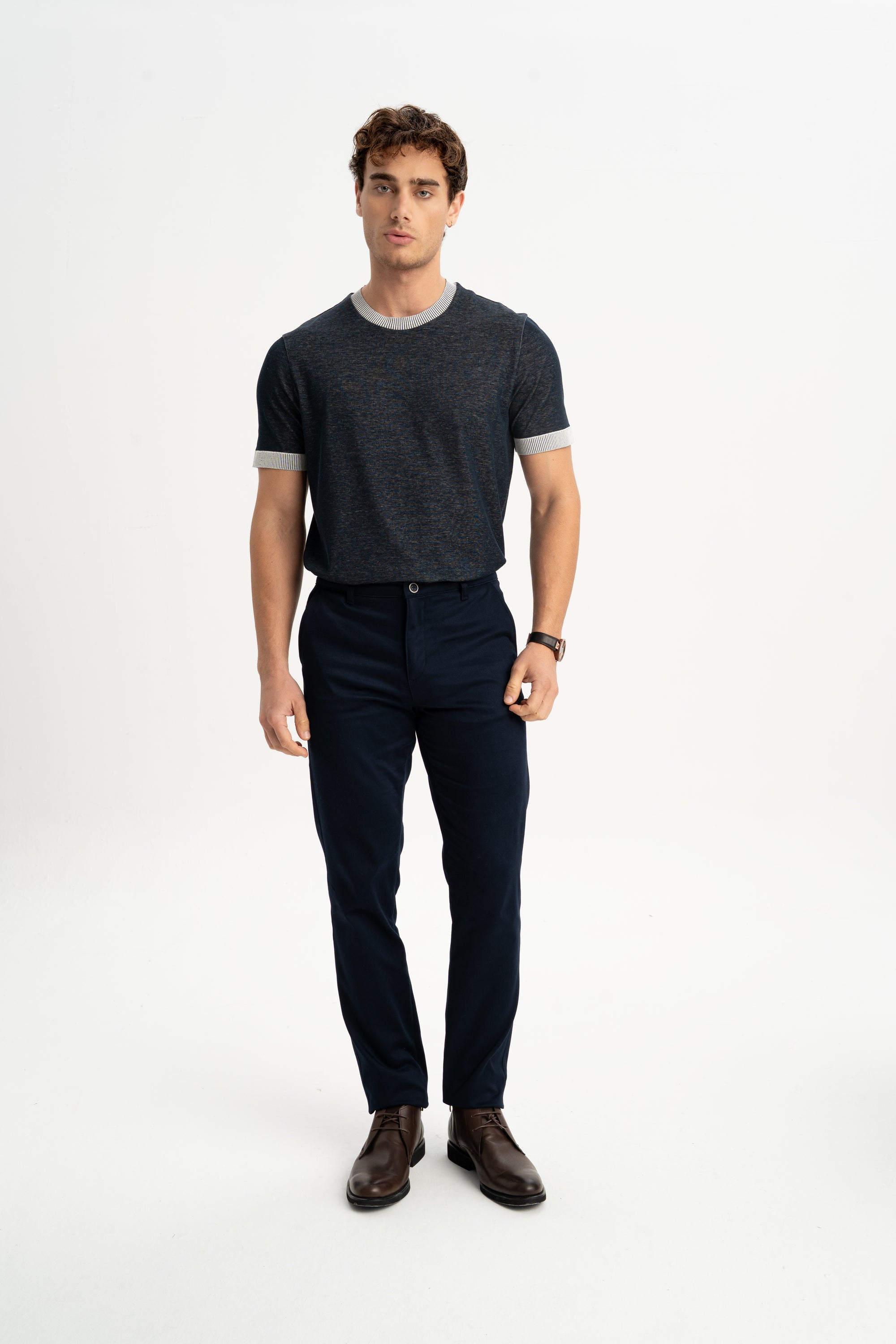 ÇARIKSIZ Lacivert Termal Teknik Chino Pantolon