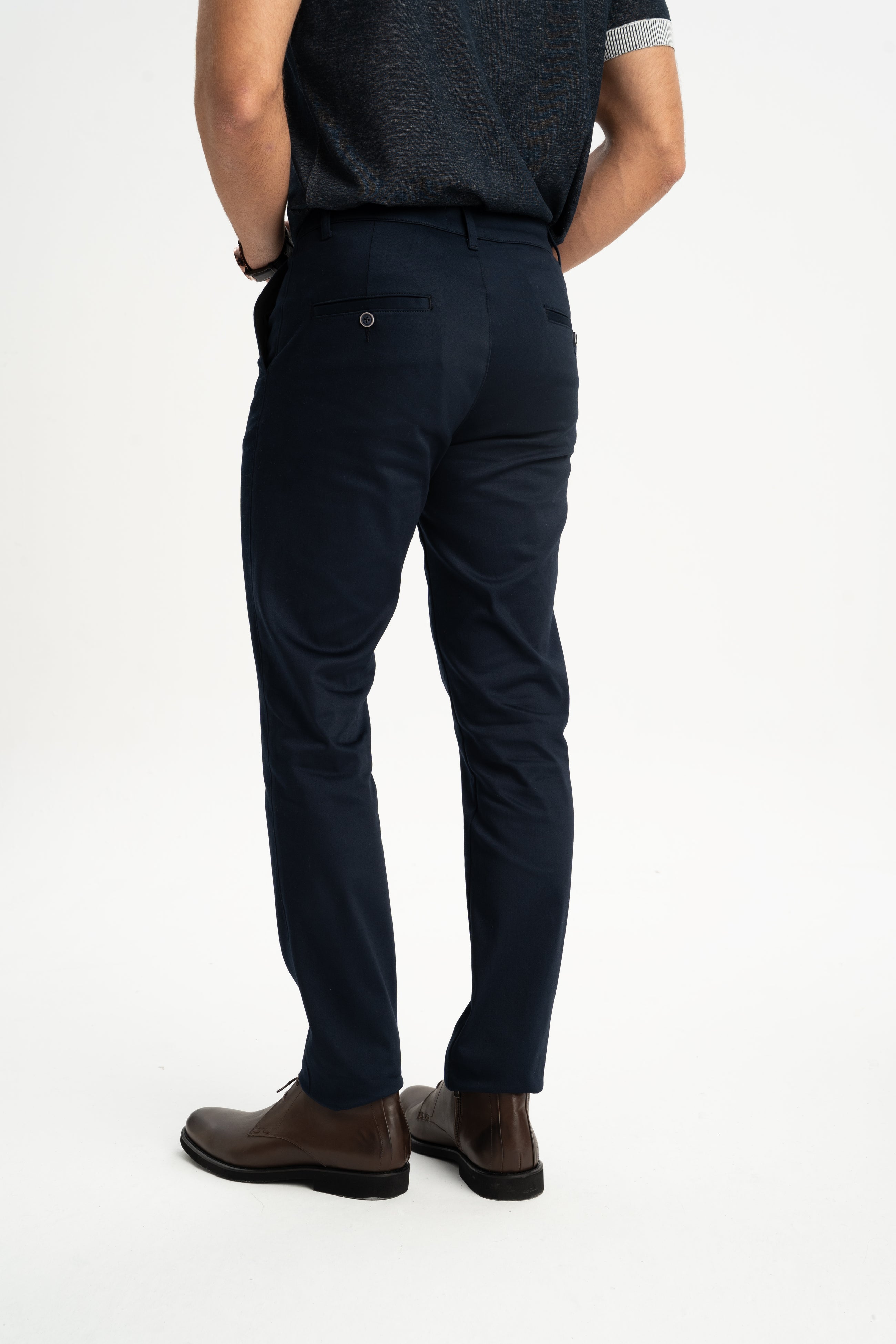 ÇARIKSIZ Lacivert Termal Teknik Chino Pantolon