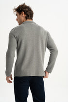 DEREOBA Gri Triko Blazer Ceket