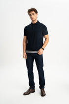 YALOVA Lacivert Kısa Kollu Polo Shirt