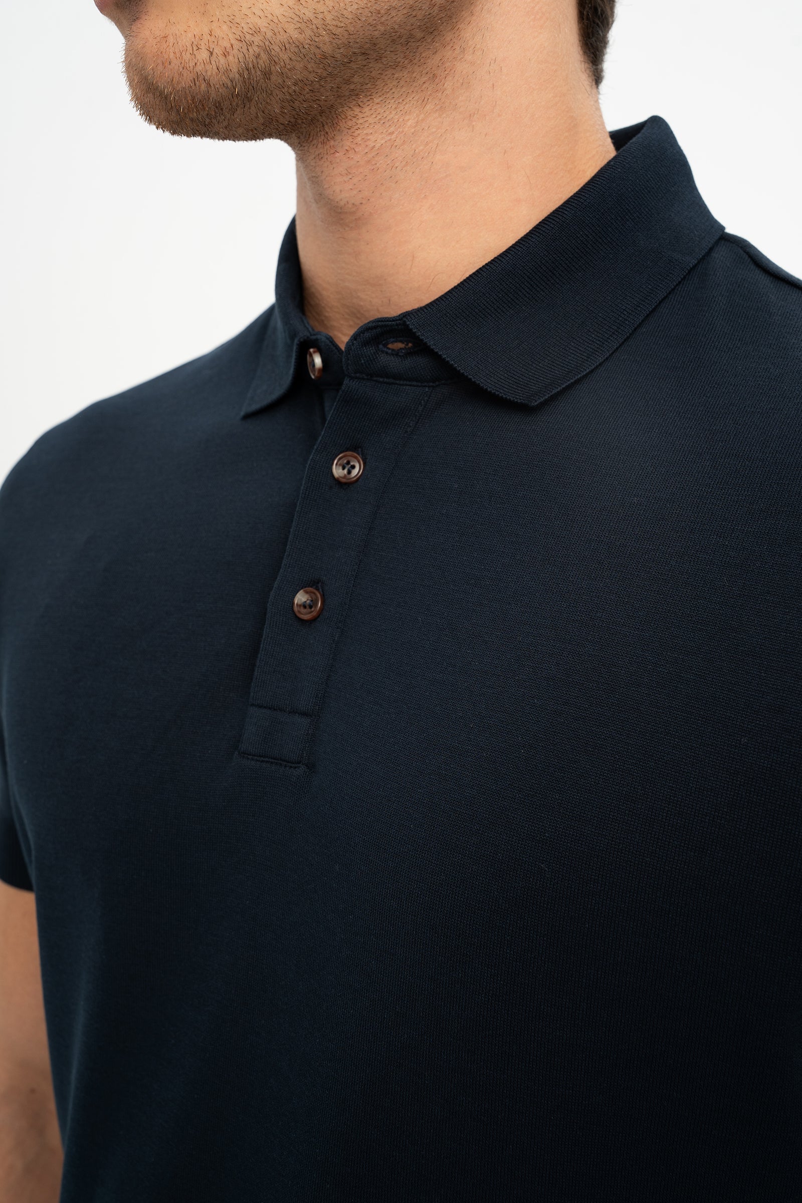 YALOVA Lacivert Kısa Kollu Polo Shirt
